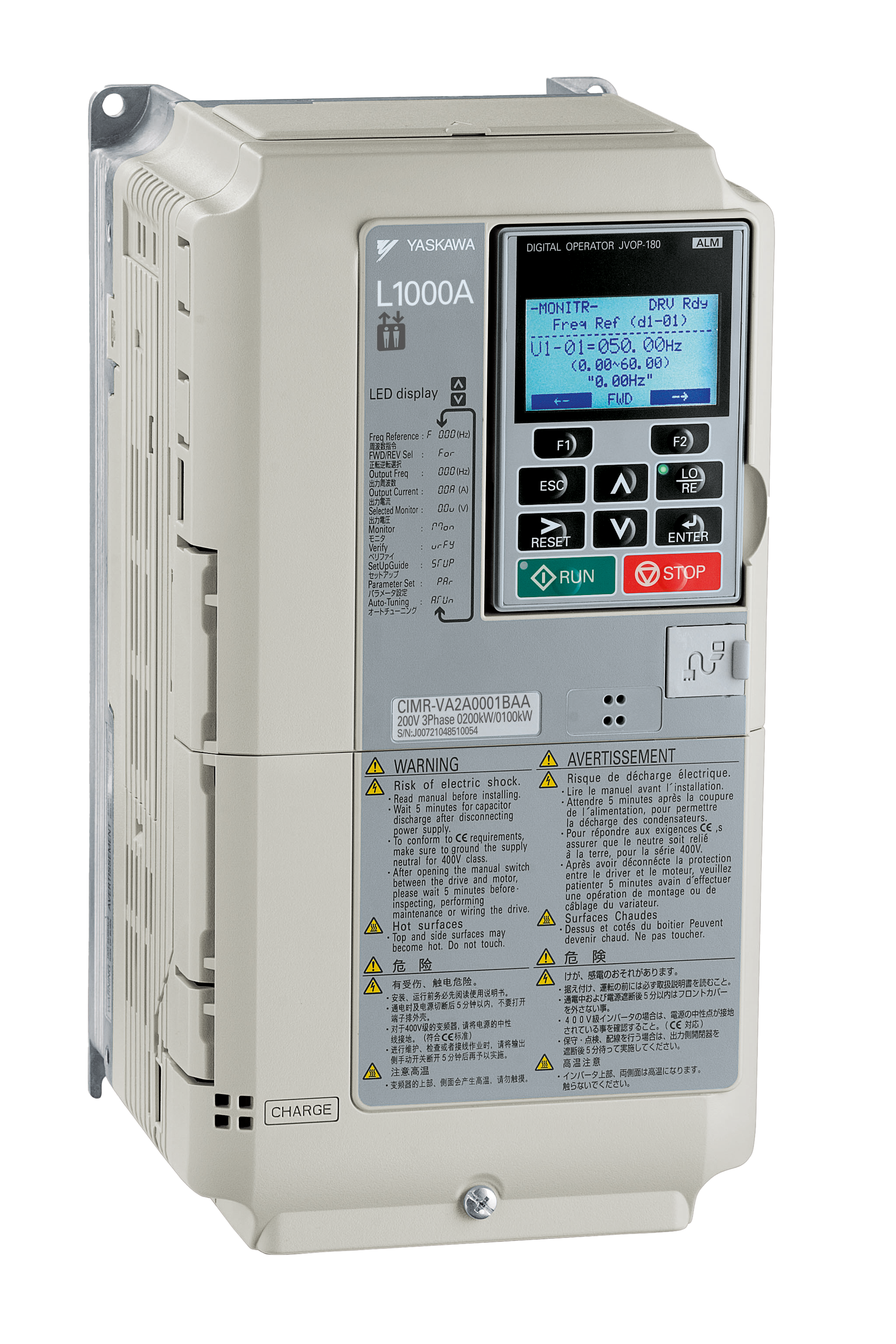YASKAWA CIMR-VA2A0020BAA INVERTER 動作保証 CIMR-LC4A0024BAA